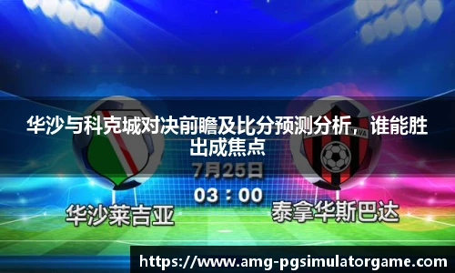 华沙与科克城对决前瞻及比分预测分析,谁能胜出成焦点
